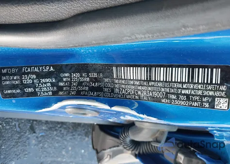 2024 Dodge Hornet R/T Eawd z USA, uszkodzony, nr VIN ZACPDFCW2R3A19007